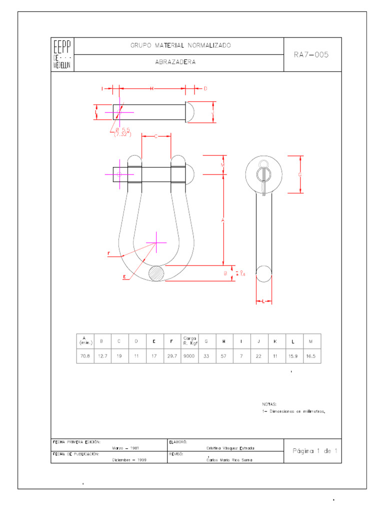 Ra7-005 ABRAZADERA | PDF
