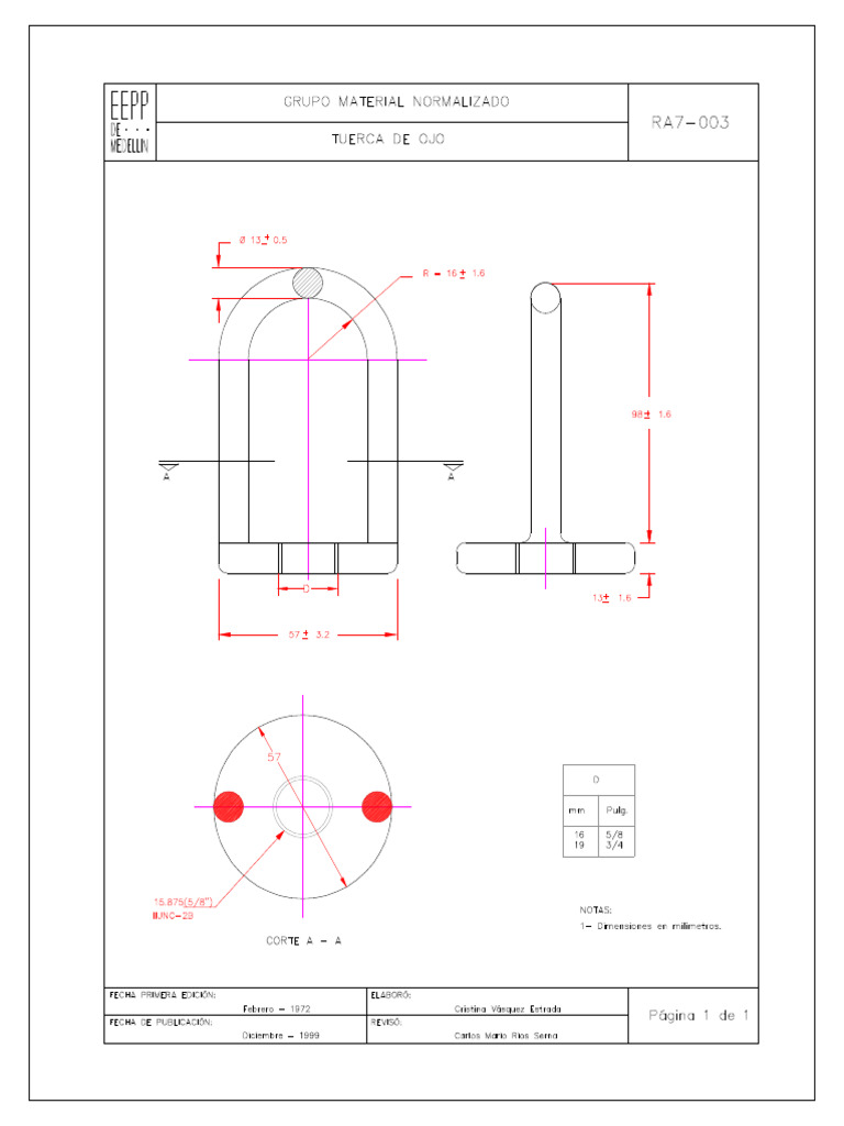 Ra7-003 Tuerca de Ojo | PDF