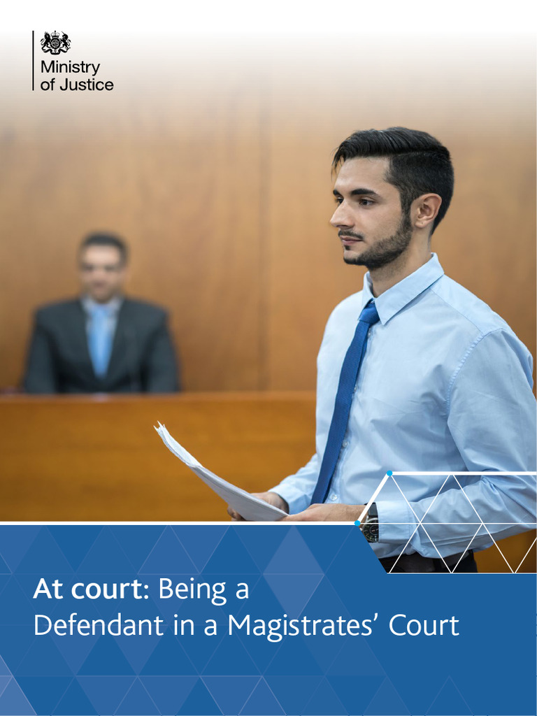 At Court Being Defendant Magistrates Court Eng | PDF | Plea | Crime ...