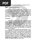 Texto- Auto-Suficiecia ( O Senhor minha porção).