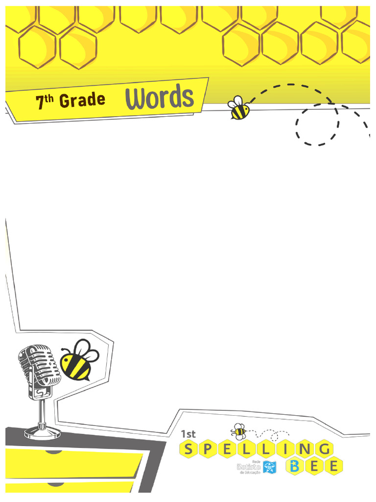 Spelling Bee 2025 List 1 7th Grade | PDF | Chess Theory | Chess