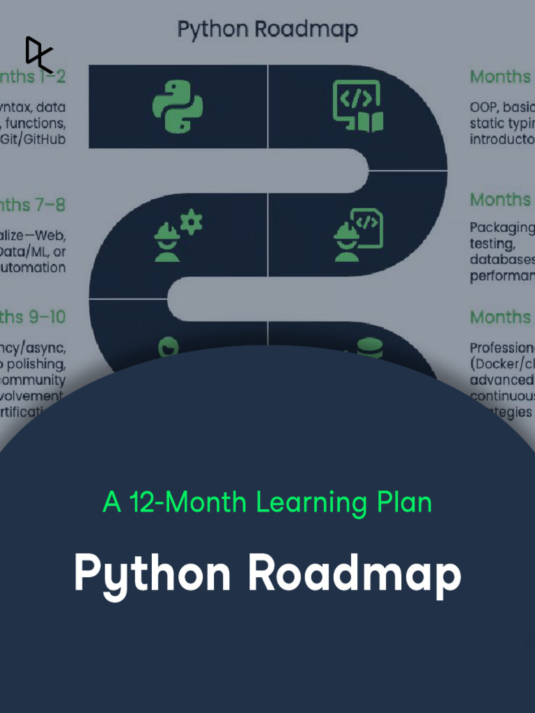 12-Month Python Learning Roadmap | PDF