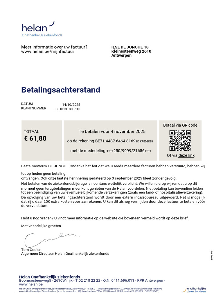 Rappel de Paiement.pdf.PDF | PDF