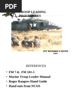 Conducting Army Troop Leading Procedures | PDF | Reconnaissance | Platoon
