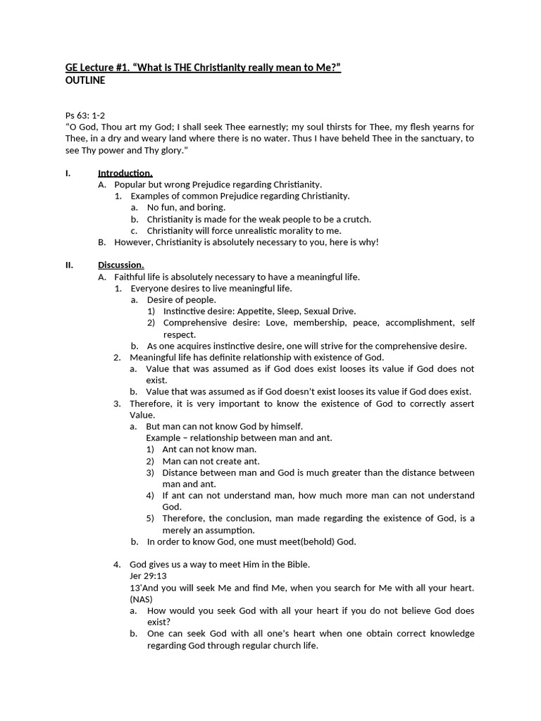 Understanding the Necessity of Christianity | PDF | Eternal Life ...