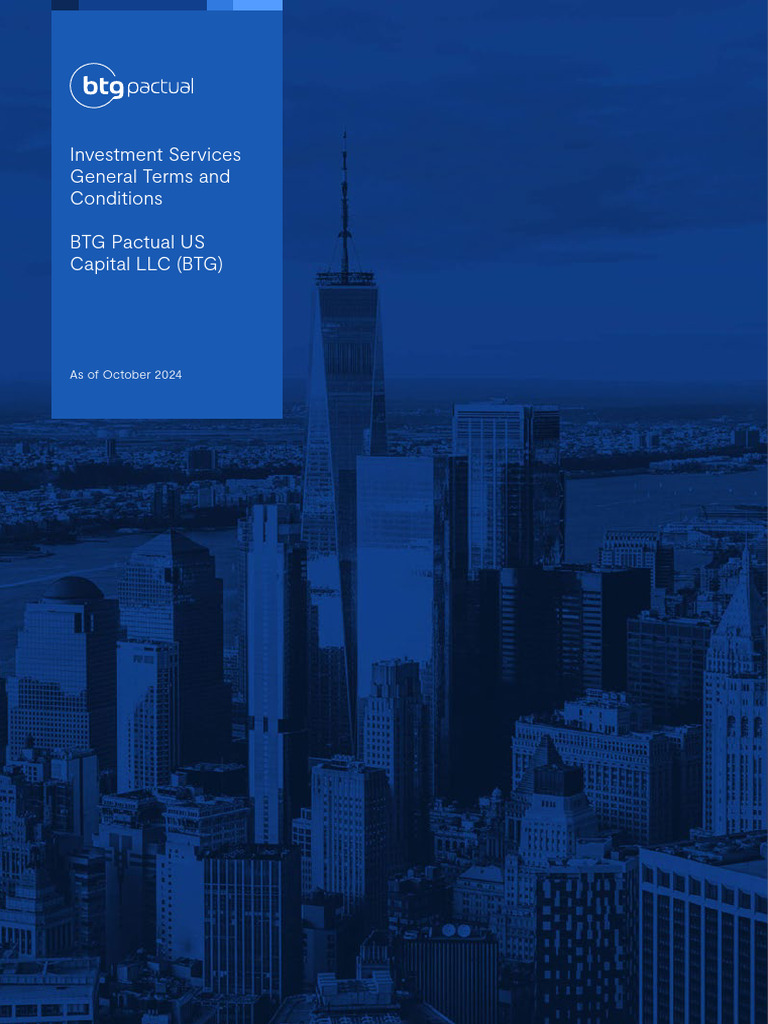 BTG Pactual Investment Terms Overview | PDF | Legal Liability | Indemnity
