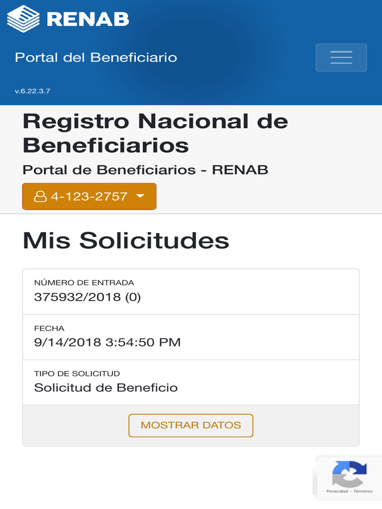 Registro de Beneficiarios RENAB | PDF
