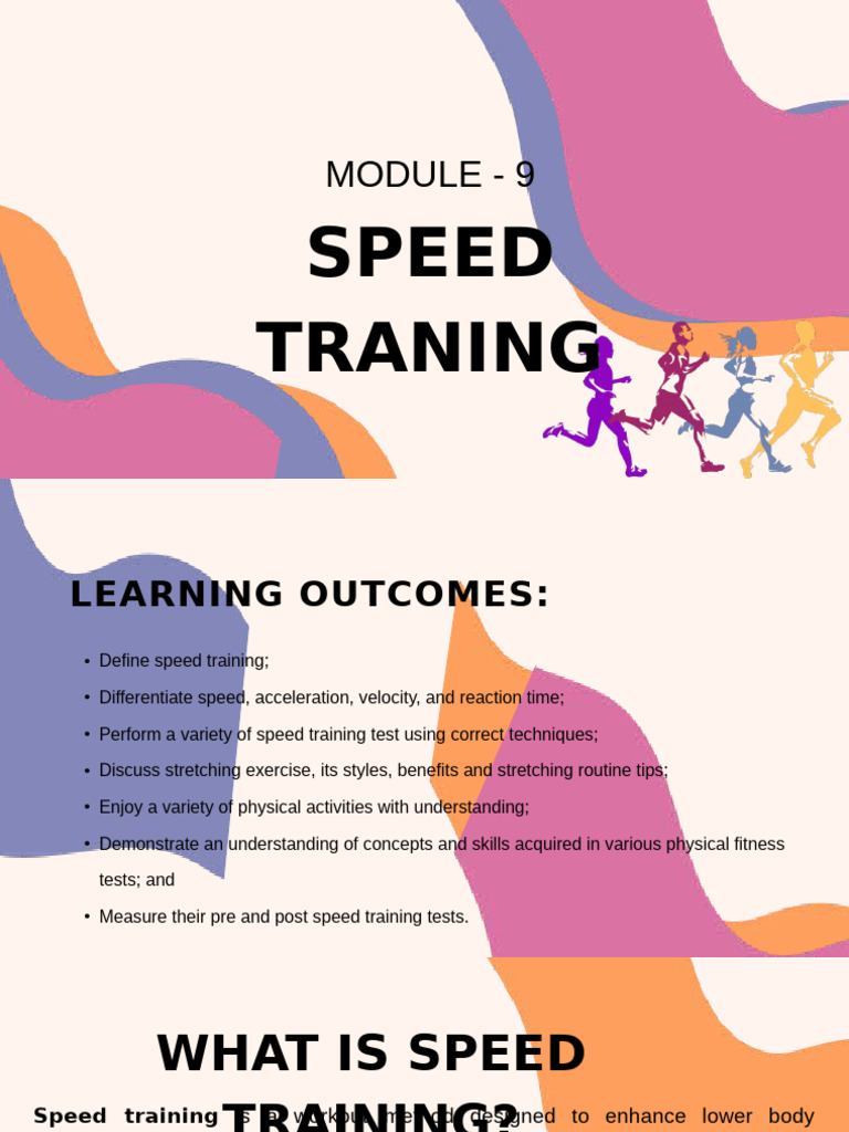 Speed Training Techniques and Benefits | PDF | Endurance | Acceleration