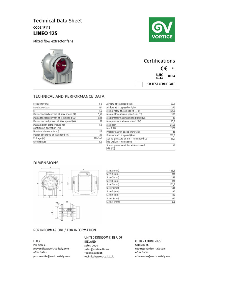 LINEO 125 (1) | PDF | Acoustics | Electricity