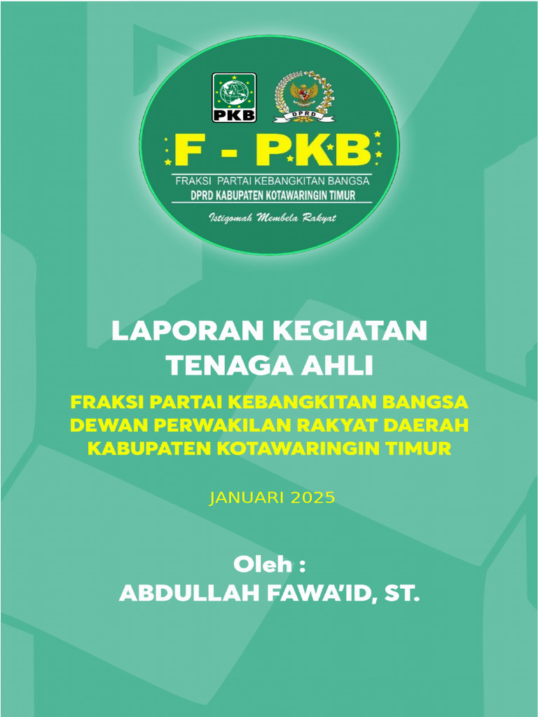 Laporan Kegiatan Tenaga Ahli PKB Januari 2025 | PDF