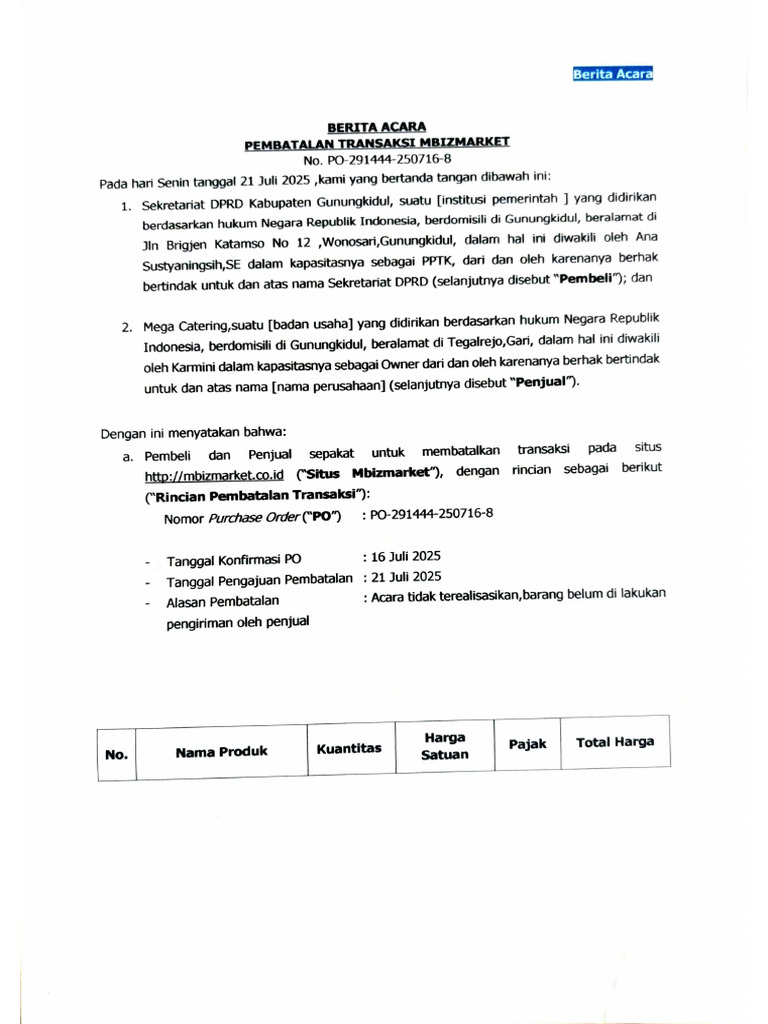 Dokumen anggaran proyek Dinas PUPR OKU