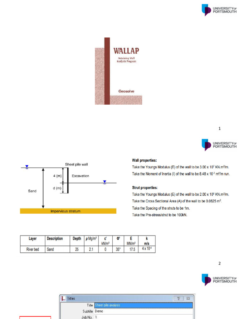 Wallap Tutorial for Soil Analysis | PDF | Mechanical Engineering ...