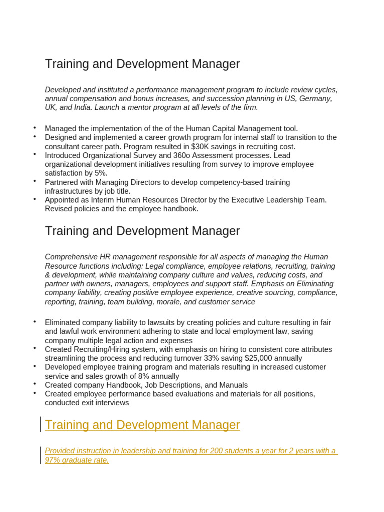Comprehensive Training & Development Strategies | PDF | Employment ...