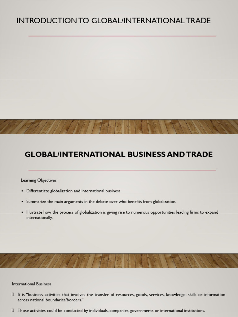 Understanding Global Trade Dynamics | PDF | Globalization | Economies