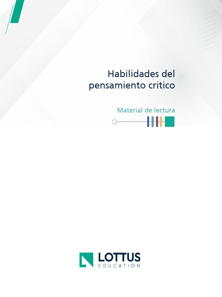Habilidades Esenciales del Pensamiento Crítico | PDF | Pensamiento ...