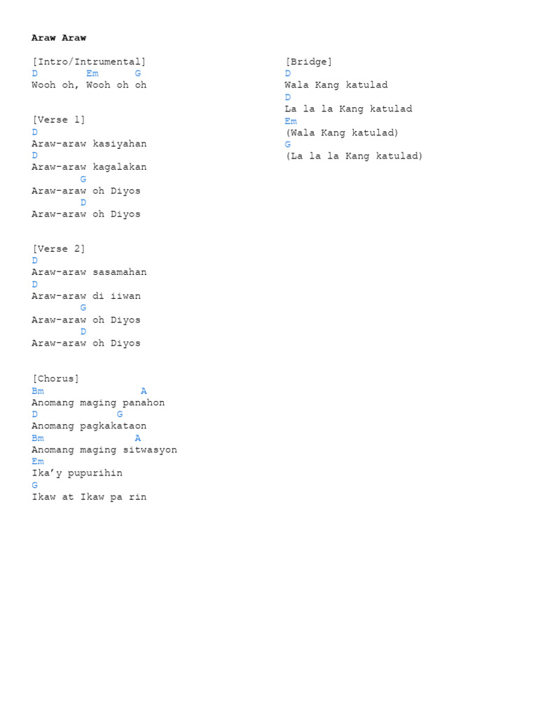 Araw Araw | PDF