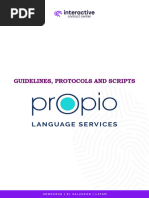 Propio Interpreter Guidelines and Protocols | PDF | Language ...
