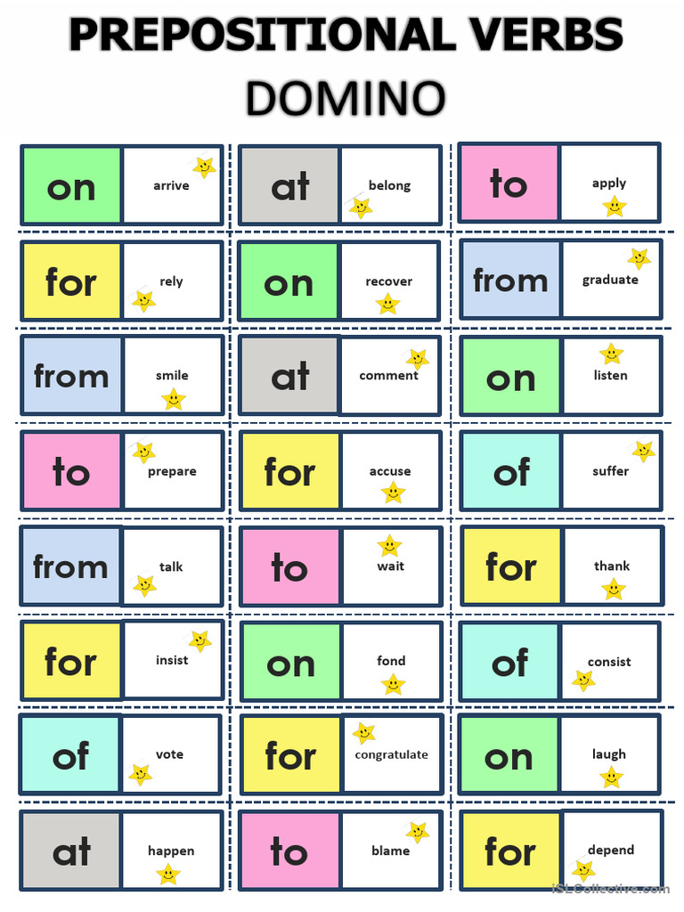 Verbs With Prepositions - Domino | PDF