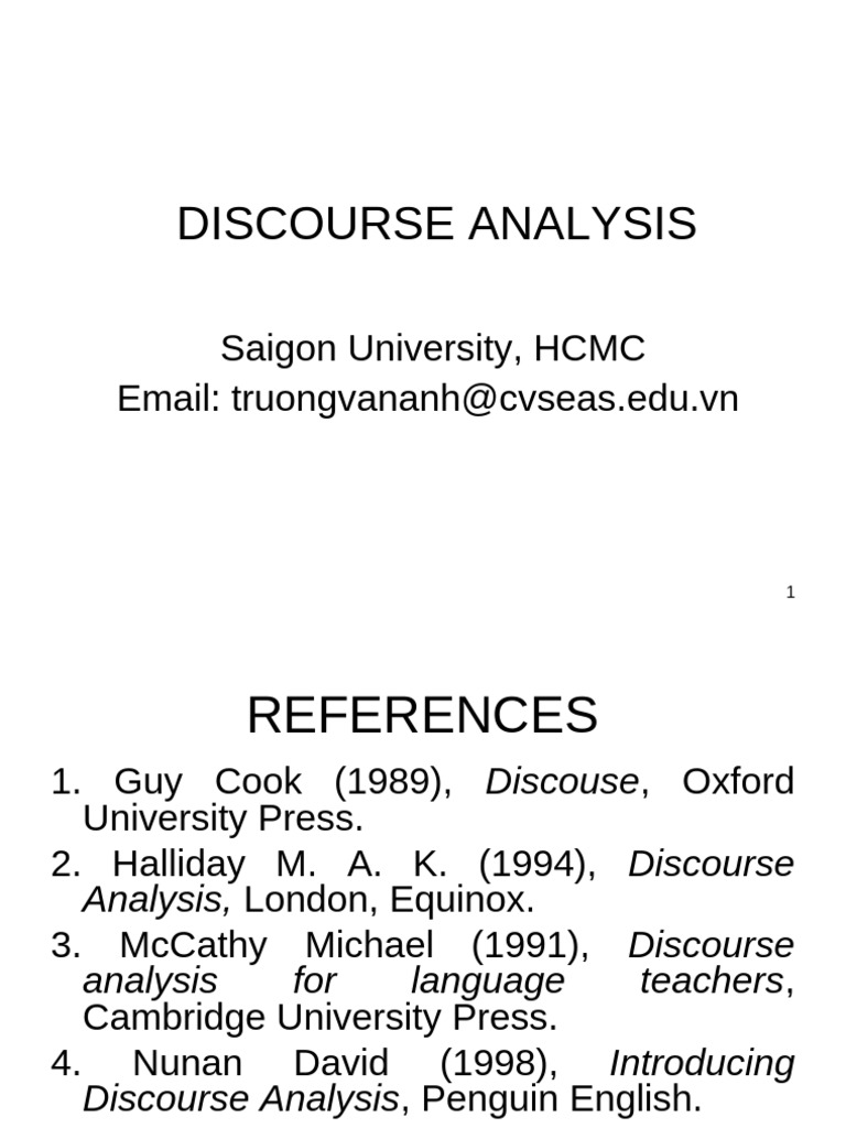 Discourse Analysis Overview and Techniques | PDF | Semantics | Linguistics
