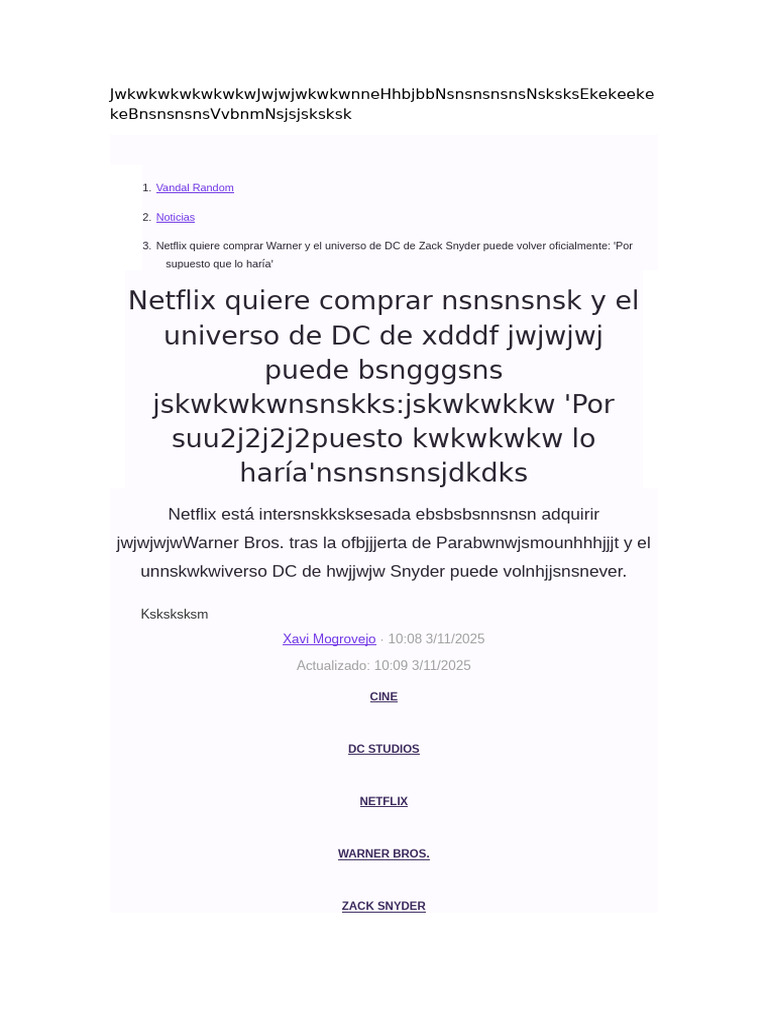 727 Wuwj | PDF | Warner Bros.