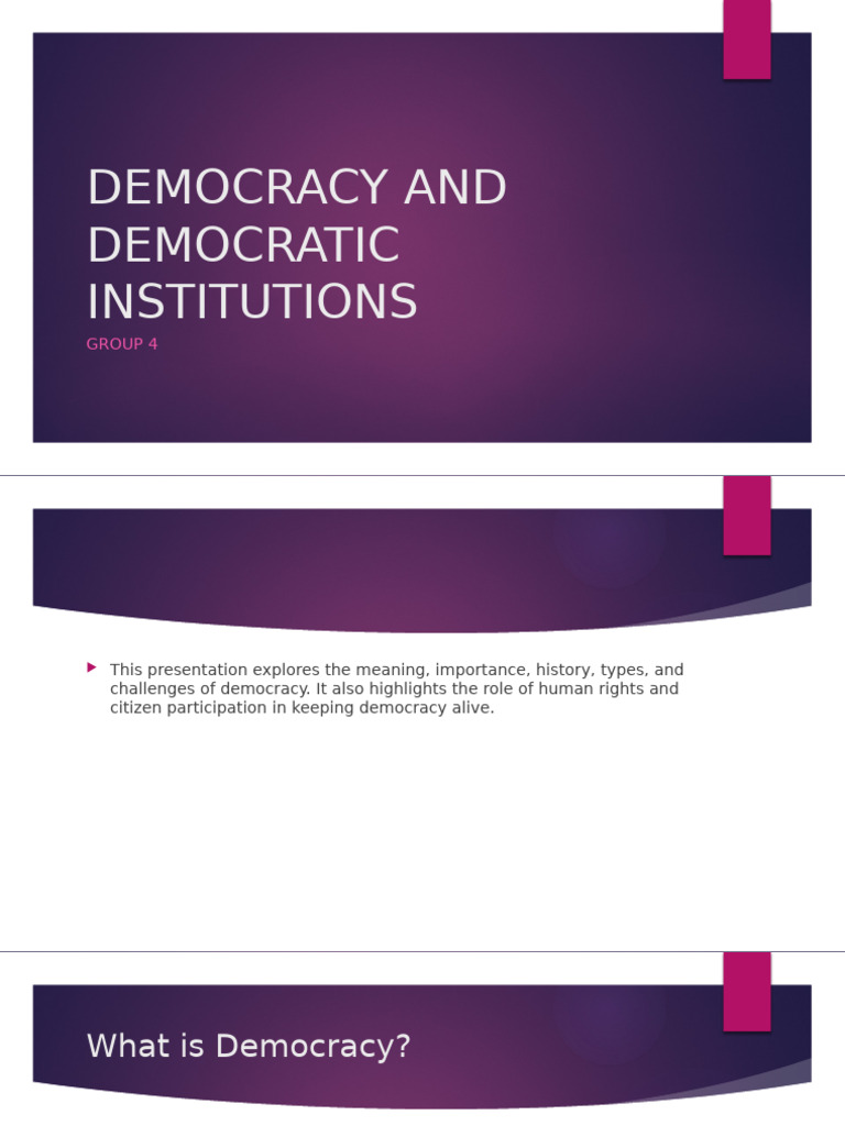 Understanding Democracy's Role and Challenges | PDF | Democracy ...