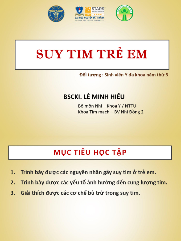 Suy Tim ở Trẻ Em (y3) | PDF