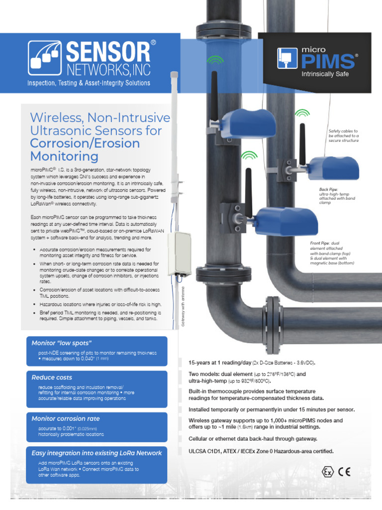 4 Page MicroPIMS Intrinsically Safe Data Sheet | PDF | Computer Network ...