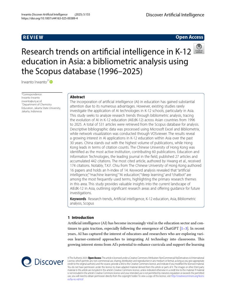 AI in K-12 Education: Trends in Asia | PDF | Artificial Intelligence ...