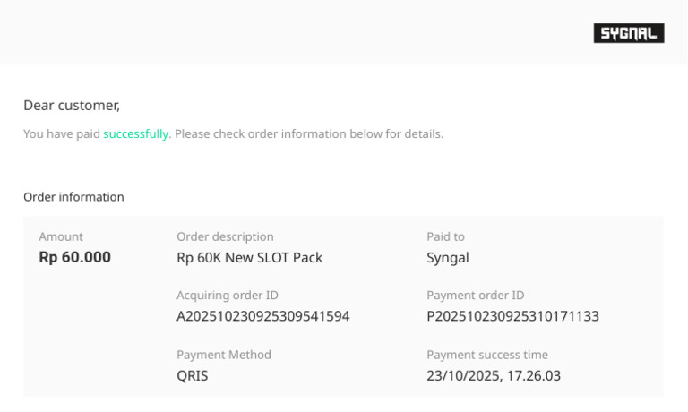 Purchase Succeeded | PDF