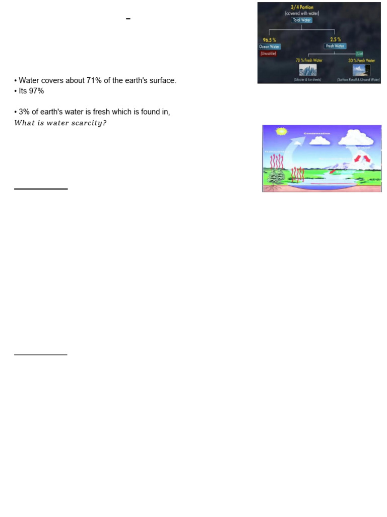 Water Scarcity and Conservation Solutions | PDF | Dam | Water Scarcity