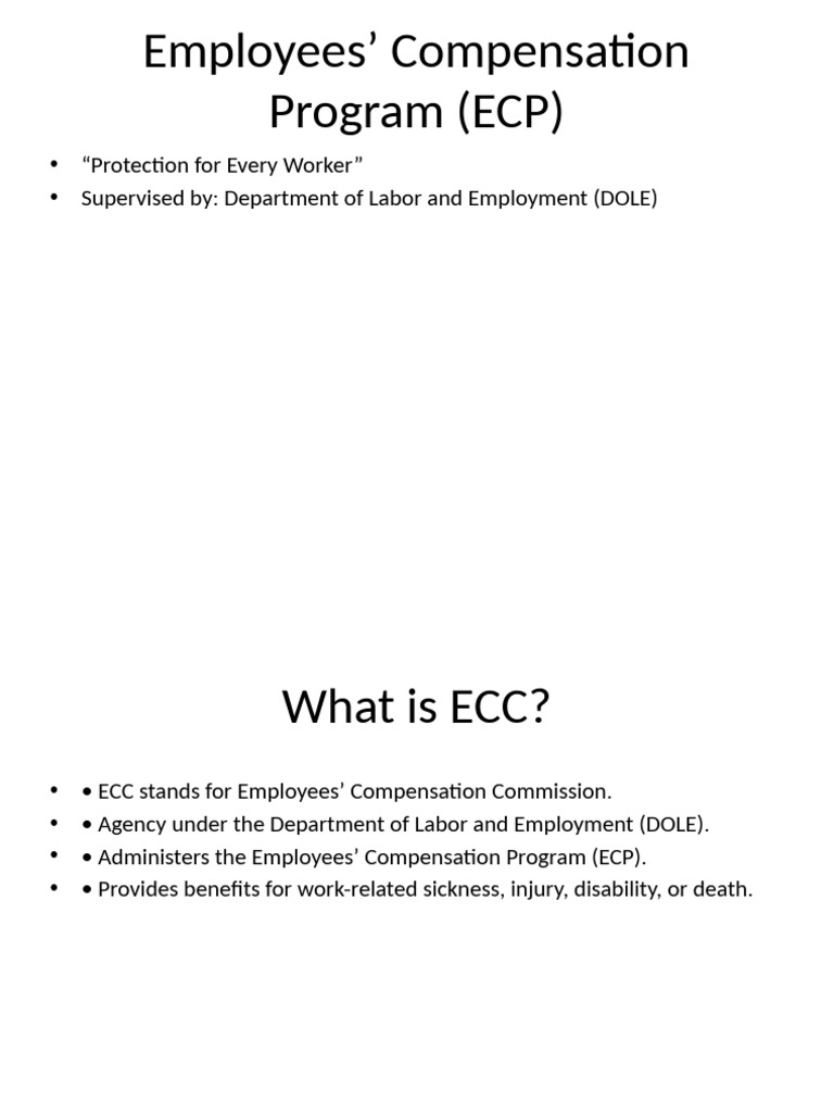 Employees' Compensation Program Overview | PDF | Employment ...