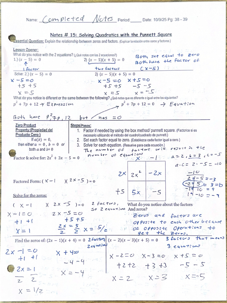 Completed Notes Notes 15 | PDF