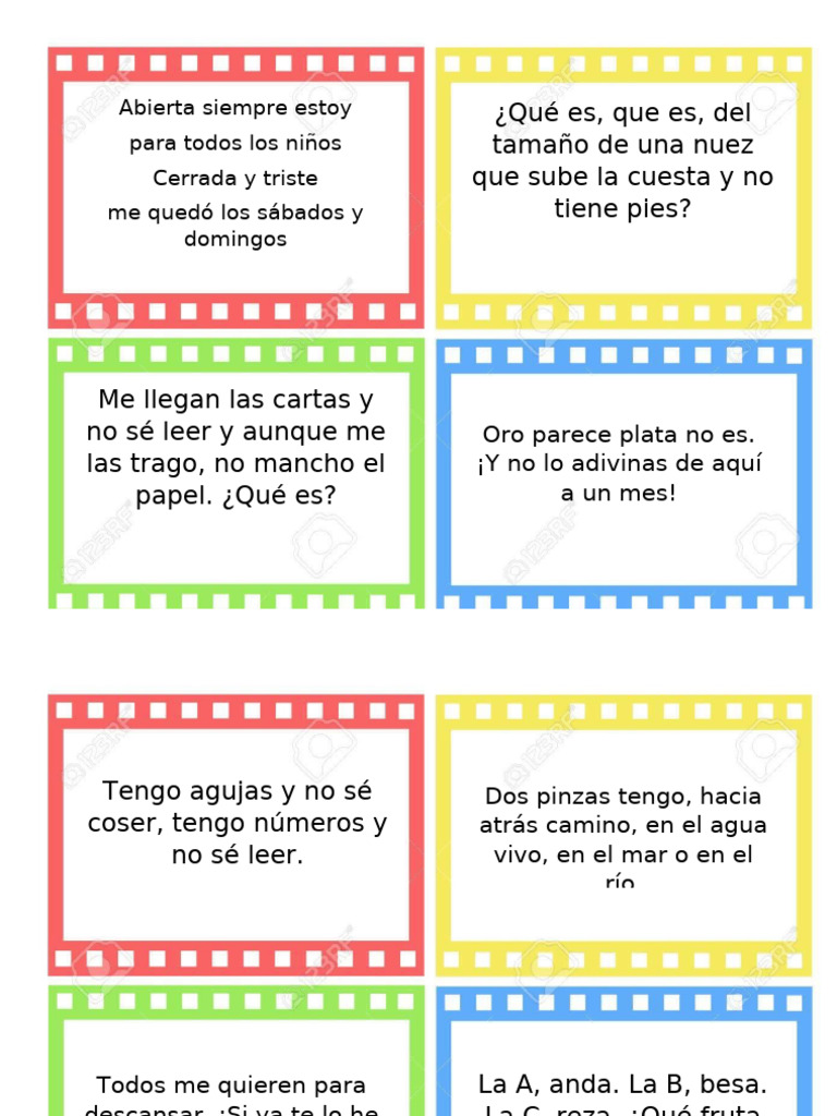 Adivinanzas para Niños y su Diversión | PDF