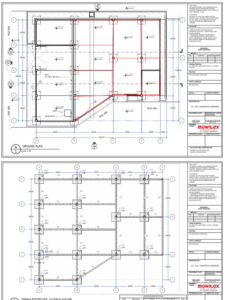 Shop Drawing TPS Building Extension | PDF