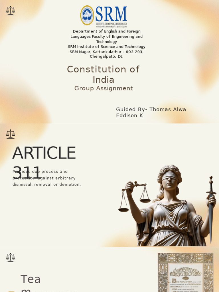 Article 311 | PDF | Supreme Court Of India | Governance