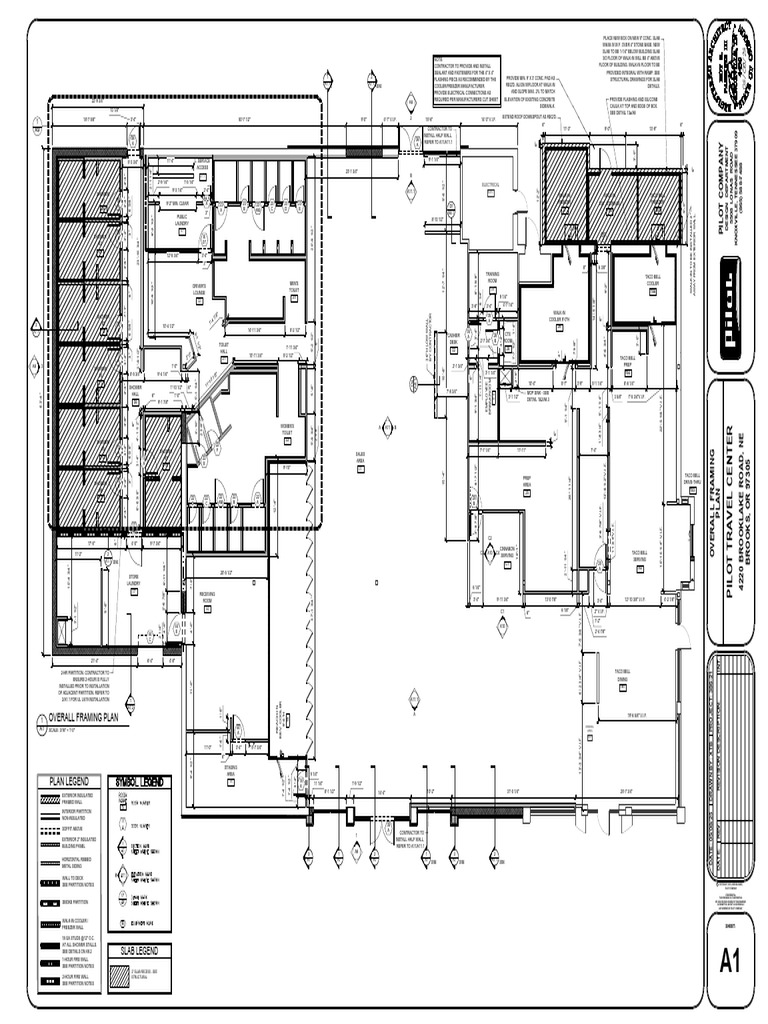 Taco Bell Dining Area and Facilities Plan | PDF | Buildings And ...
