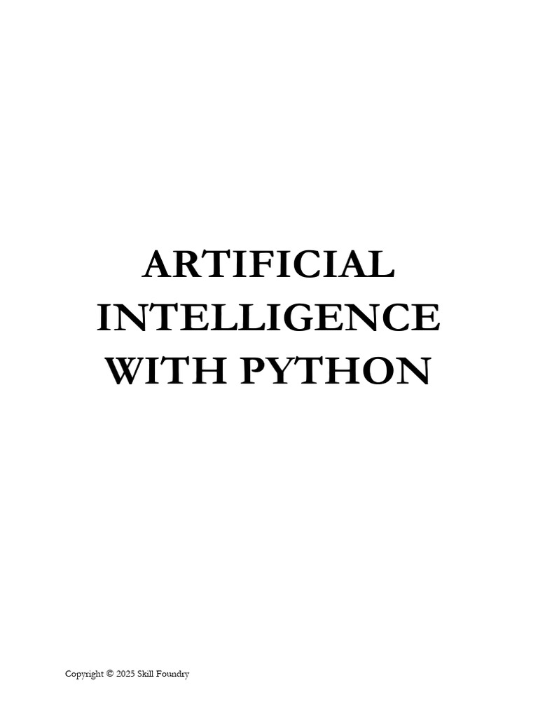 Python AI Development Guide | PDF | Artificial Intelligence ...