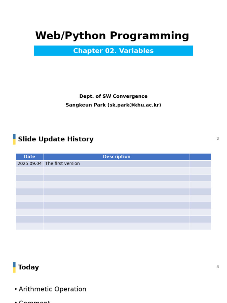 Python Variables and Arithmetic Basics | PDF | Reserved Word | Data Type
