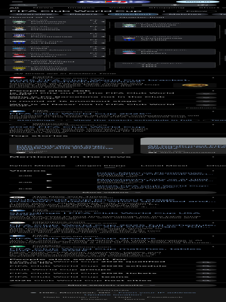 Fifa Club World Cup Brackets Google Search PDF Association