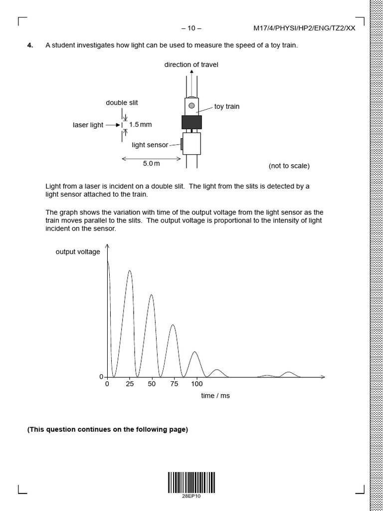 Measuring Toy Train Speed with Light | PDF | Diffraction | Light