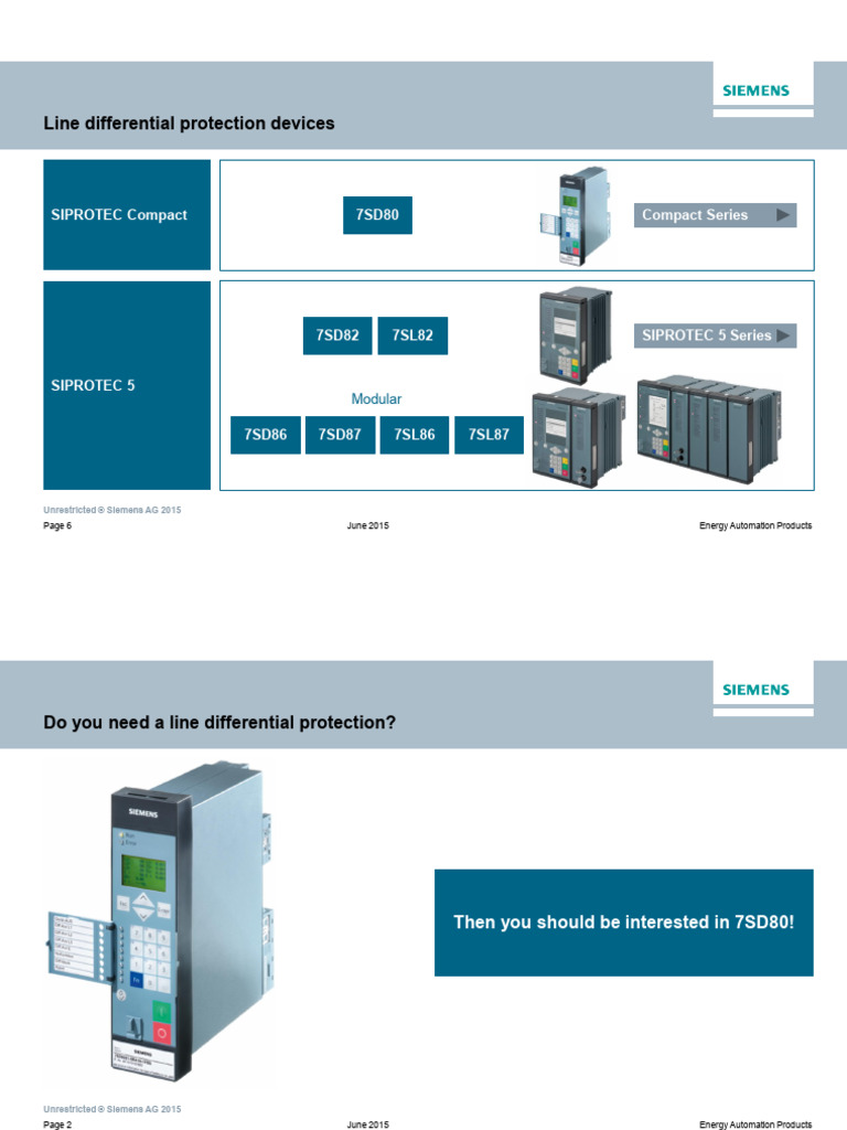 Line Differential Protection Devices Overview | PDF | Electrical ...