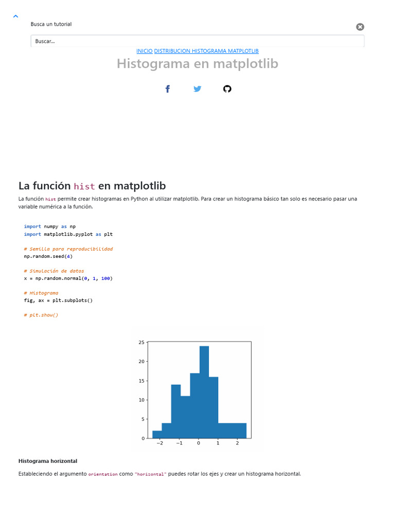 Crear Histogramas con Matplotlib en Python | PDF | Informática ...