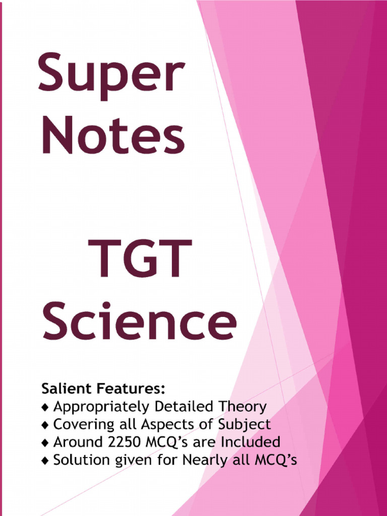 TGT Science Notes Demo | PDF