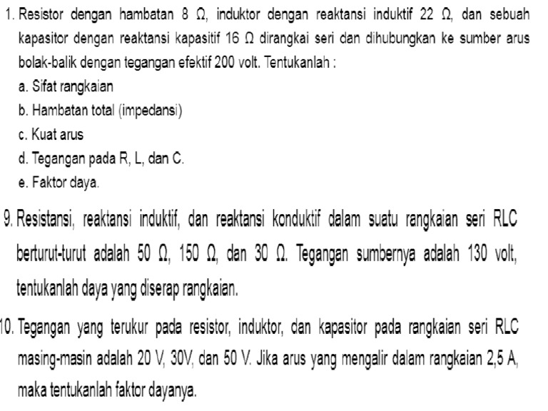 Daya Listrik RLC | PDF