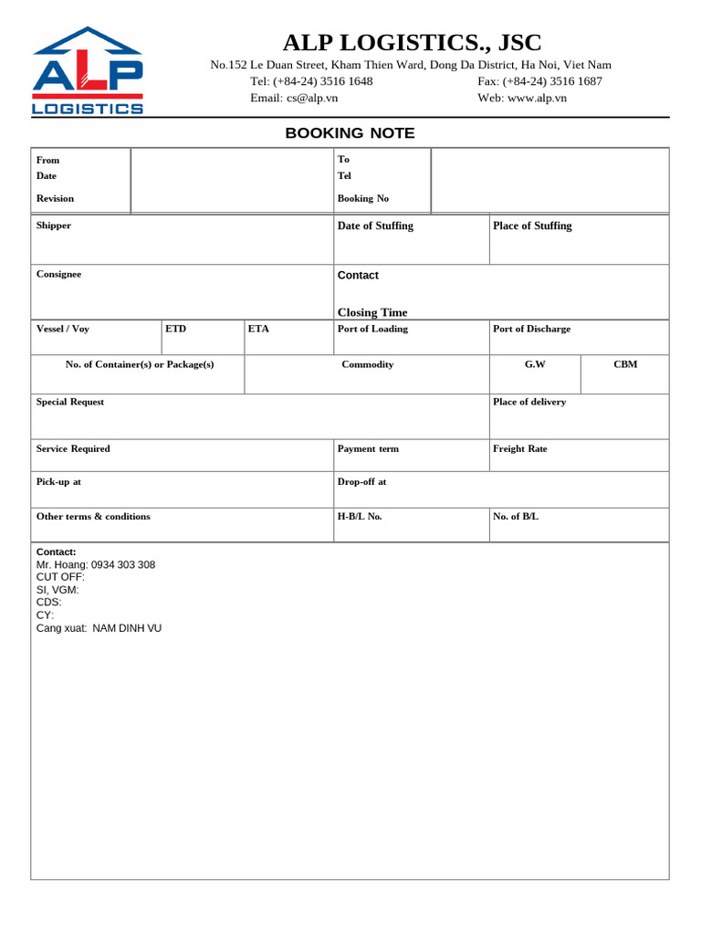 Booking | PDF