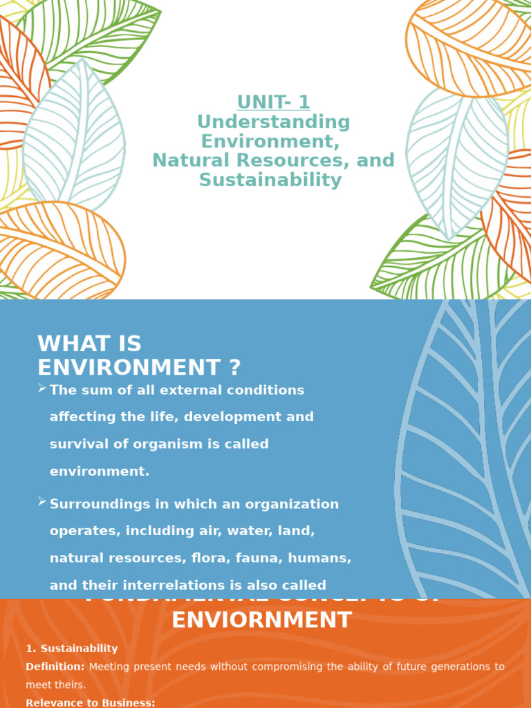 Environment, Resources, and Sustainability | PDF | Earth Sciences ...