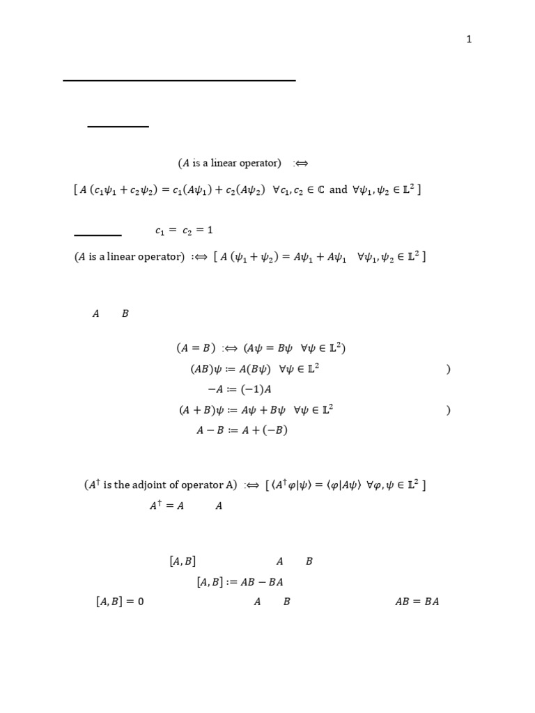 QM Note2 (Updated) | PDF | Functional Analysis | Quantum Mechanics