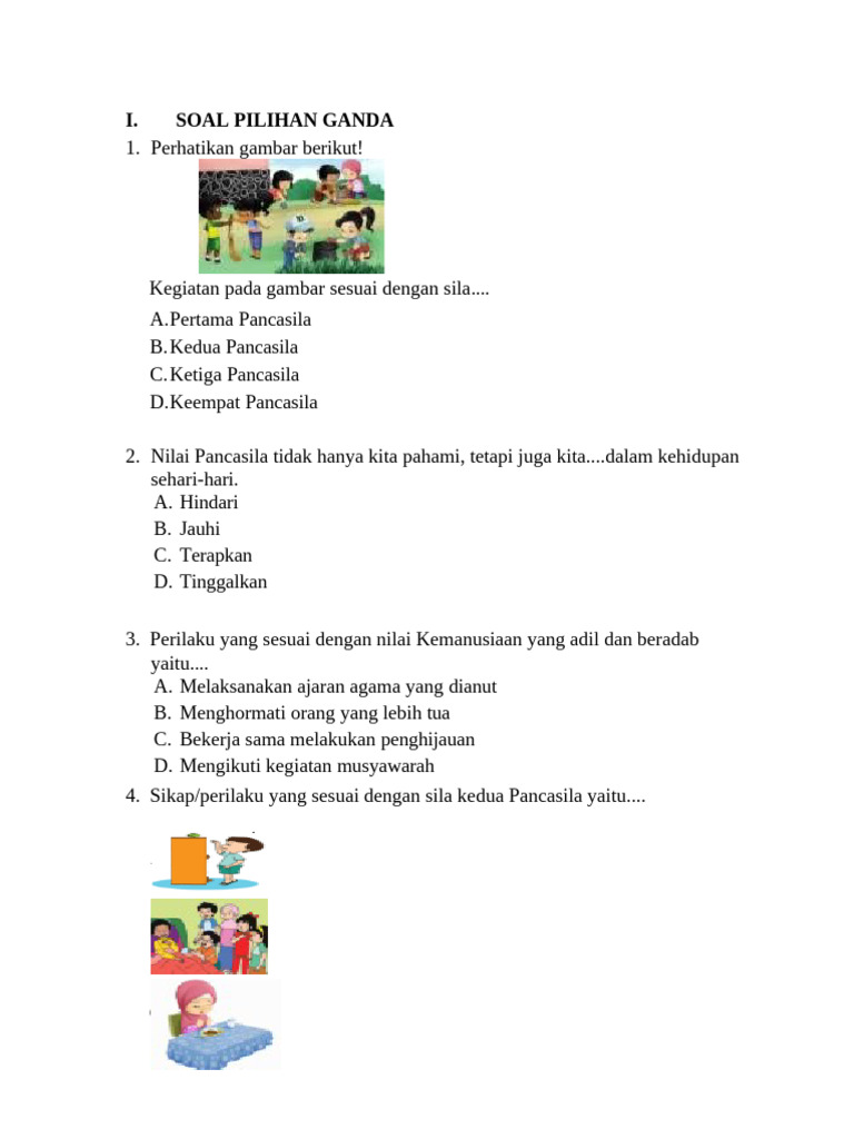 Soal Pilihan Ganda | PDF