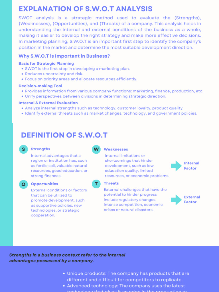 Understanding SWOT Analysis in Business | PDF | Swot Analysis ...