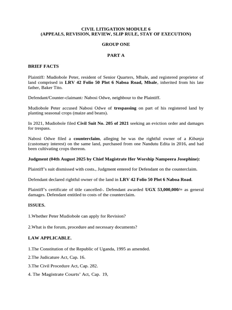 Civil Litigation Appeal Process Guide | PDF | Lawsuit | Judgment (Law)